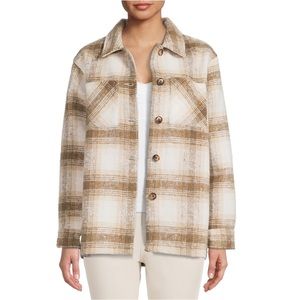 TIME AND TRU PLAID SHACKET